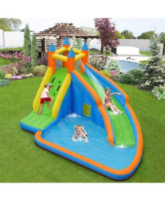 Kids Inflatable Water Slide Bounce House with Carry Bag, 480W Blower Included