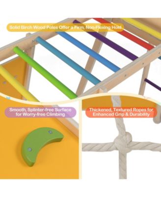 6-in-1 Kids Indoor Jungle Gym Playground for Ages