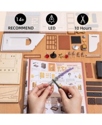 DIY Miniature Dollhouse Kit Tiny House DIY Kit 1:20 Miniature House Miniature Hobbies for Christmas Decorations Gifts Book Nook Kits