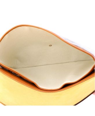 Coursier Messenger Bag Coated Canvas and Leather