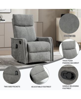 Rocker and Swivel in Fabric