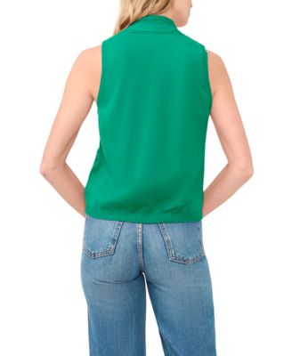 Women's Tie Neck Tank Sweater