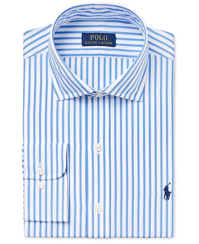 Polo Ralph Lauren Men's Classic-Fit Striped Dress Shirt - Macy's
