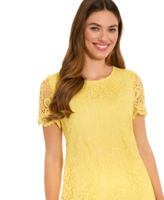 Women's Scallop Hem Crewneck Dress