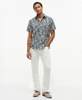 Men's Palm Print Regular-Fit Shirt