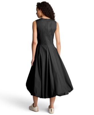 Women's Bubble Hem Midi Dress