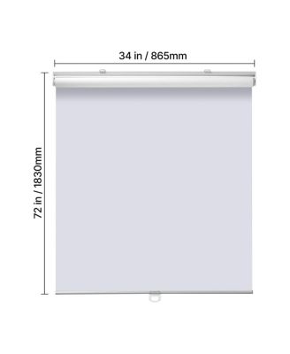 Cordless Blackout Roller Shades, 34 x 72 in, Thermal Insulated Pull-Down Window Blinds