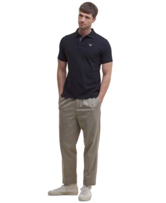 Men's Tartan Pique Short-Sleeve Polo Shirt