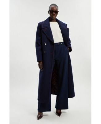 Women's Tailored Padded Lined Midi Coat