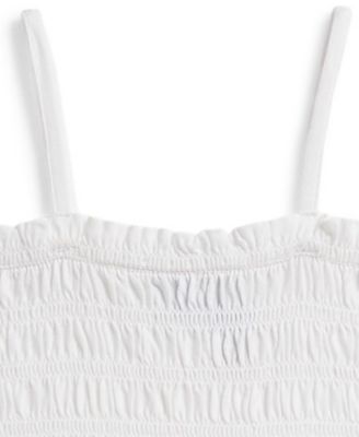 Girls' 2T-6X Smocked Cotton Jersey Dress