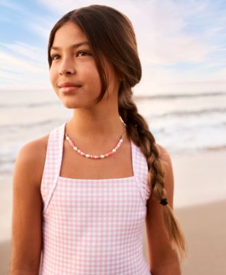 Girls'  YPB Drop Waist Printed Pull-On Mini Dress