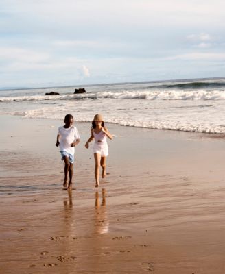 Girls' Cinched Cutout Round Neck One-Piece Swimsuit