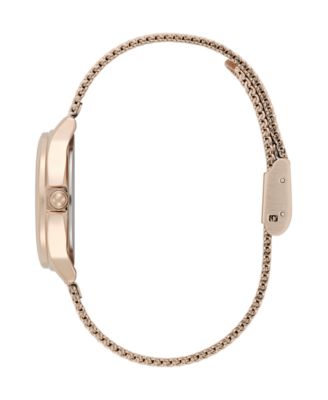 Women's OB Classic Bee Rose Gold Tone Stainless Steel Mesh Bracelet Watch, 29.8mm