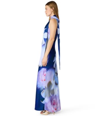 Juniors' Jaidan Halter Neck Maxi Dress