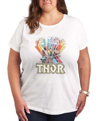 Plus Size Thor Faded Rainbow Short-Sleeve Graphic T-Shirt
