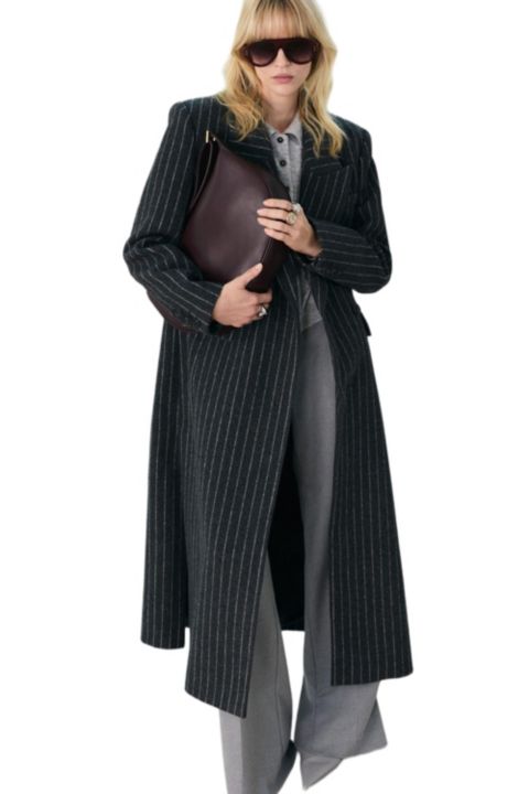Женские куртки Karen Millen Double Breasted Tailored Maxi Coat