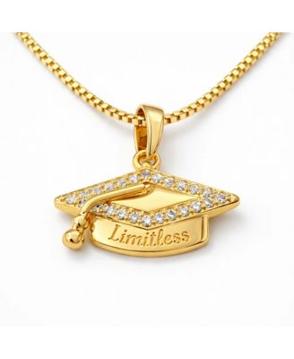 Limitless Graduation Cap Pendant Necklace