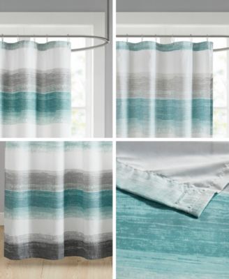 Saben Stripe Print Shower Curtain, 72" x 72"