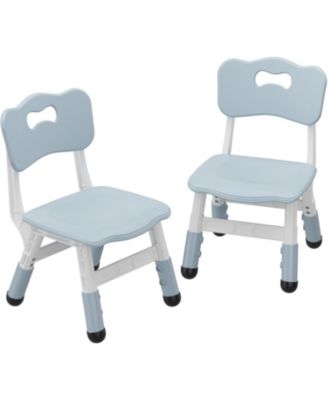 Kids Chair 2 Pack, 3 Levels Height Adjustable Kid Chair, Plastic Toddler Chairs for Children Boys Girls Age 2-6, Suitable for Indoor Use, Home