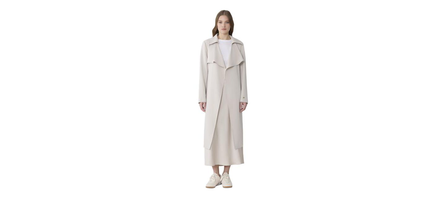 Женское пальто Soia & Kyo Shirt Collar Trench, цвет: Светлый дубовый — фото 1