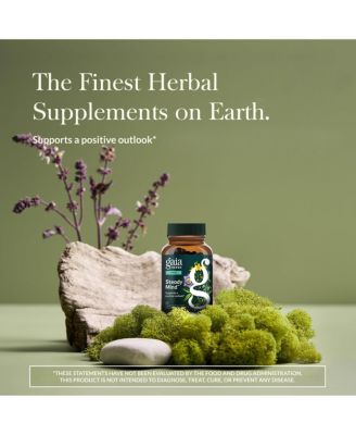 Steady Mind - Traditionally Used for Stress Relief - With St. John's Wort, Passionflower - 60 Vegan Liquid Phyto-Capsules (60 Servings)