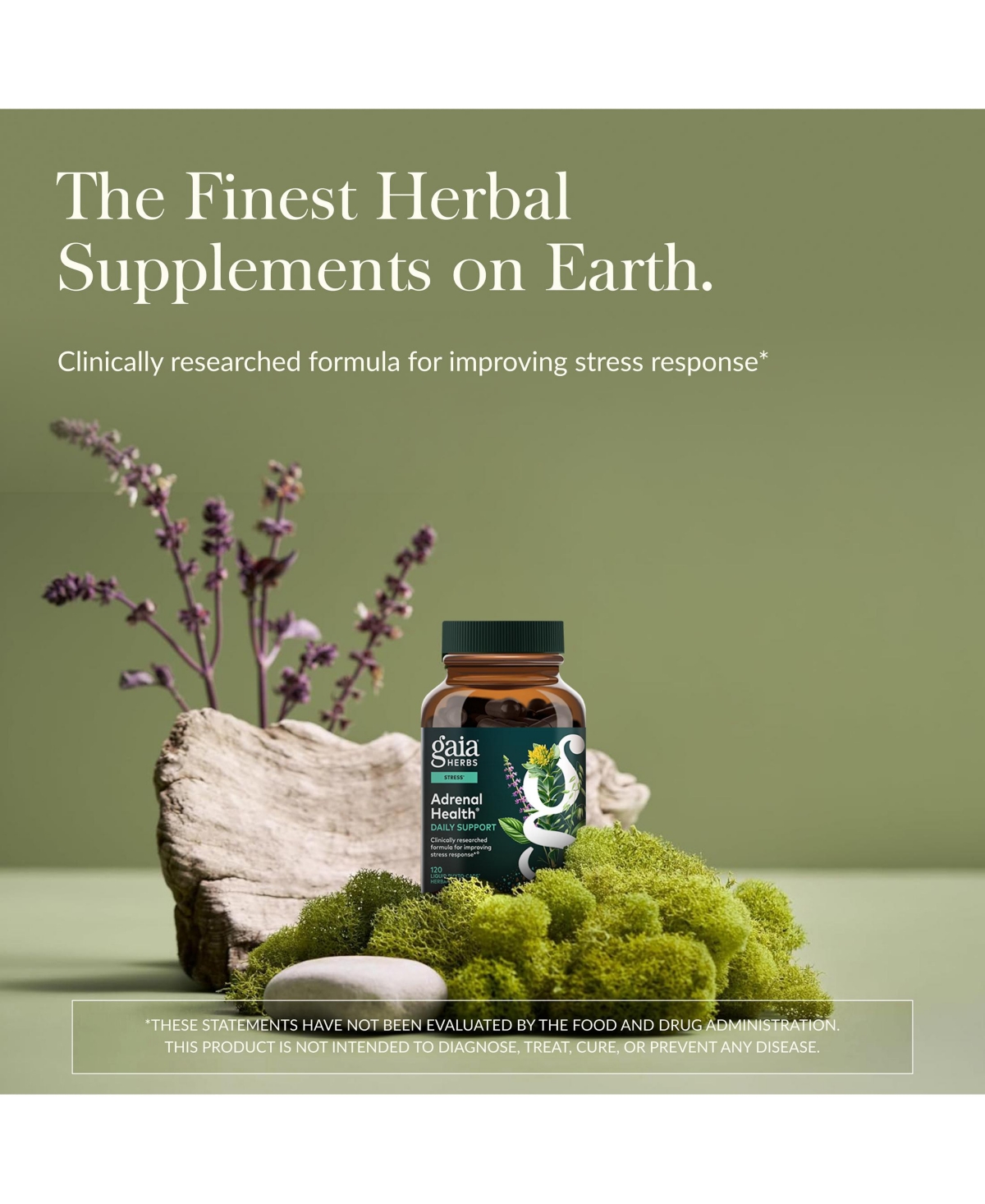 Gaia Herbs Adrenal Health Daily Support - With Ashwagandha