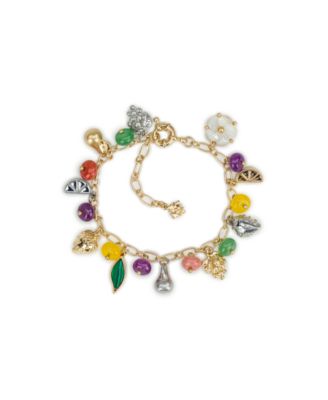 Gold-Tone Plated Mini Charm Bracelet