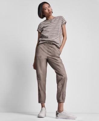 Women's Crew Neck Roll-Sleeve Top