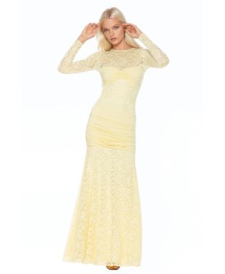 lace or crochet dresses Vintage Crochet Lace Mermaid Wedding Dress – TANYA BRIDAL main image 1