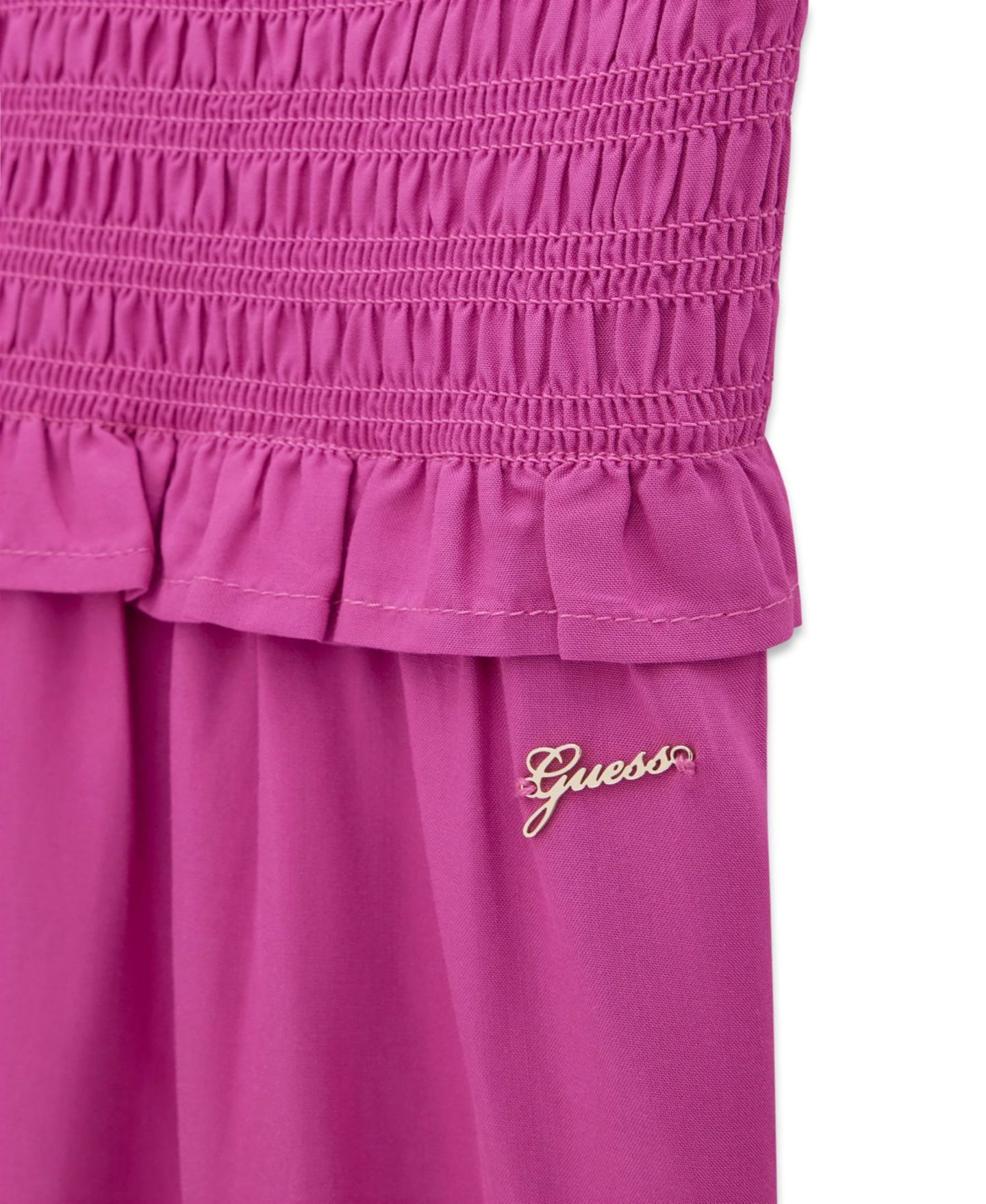 Платье GUESS Poplin Sleeveless Dress для девочек, цвет: Розовый — фото 3