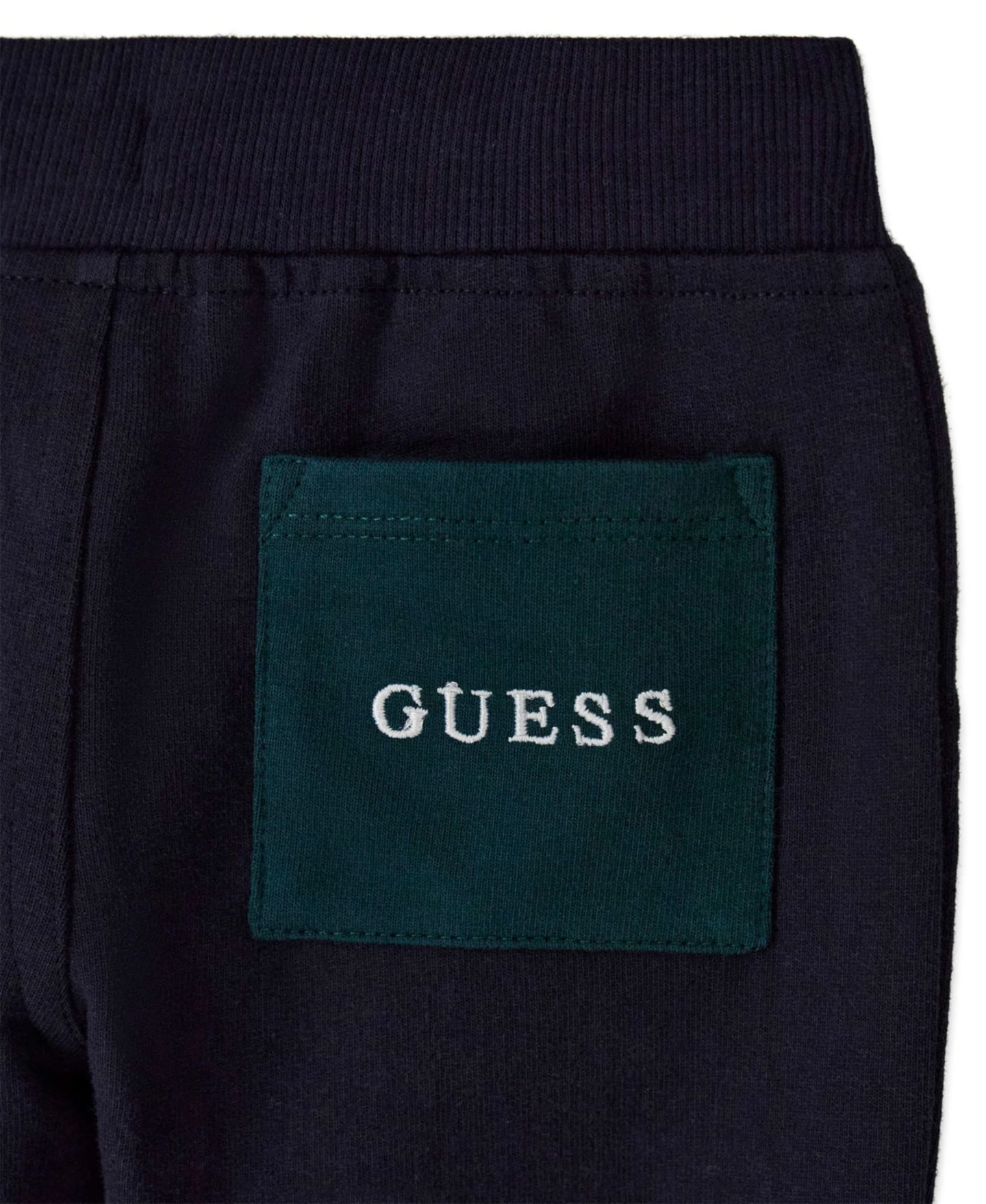 Комплект GUESS Long-Sleeve Zip-Up Top and Sweatpant, 2-Piece Set для мальчиков-малышей, цвет: Тёмно-синий / Зелёный — фото 5