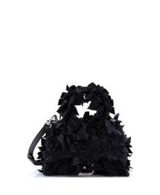 XS Hourglass Top Handle Bag Satin Ribbon Embellished