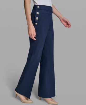 Women's Wide-Leg Mid-Rise Sailor Pants