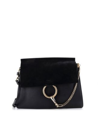 Medium Faye Shoulder Bag Leather and Suede
