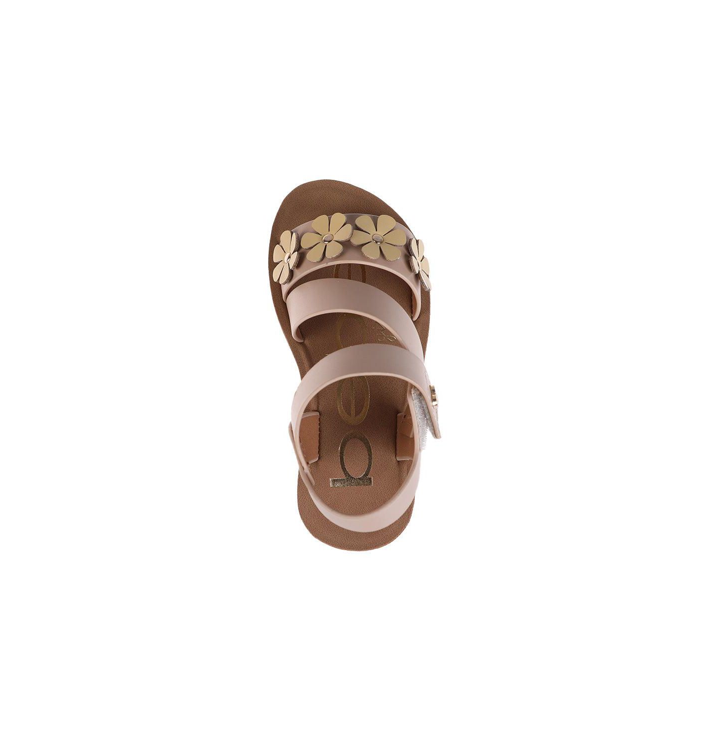 Сандалии Bebe Sandals - Cute Flat Adjustable Summer Strappy Sandals для девочек, цвет: Рыжевато-коричневый — фото 4
