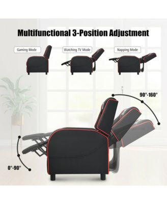 Massage Gaming Recliner Chair Racing Single Lounge Sofa Home Theater Seat
