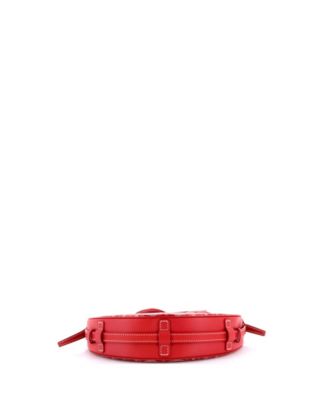 Hirondelle Shoulder Bag Coated Canvas and Leather