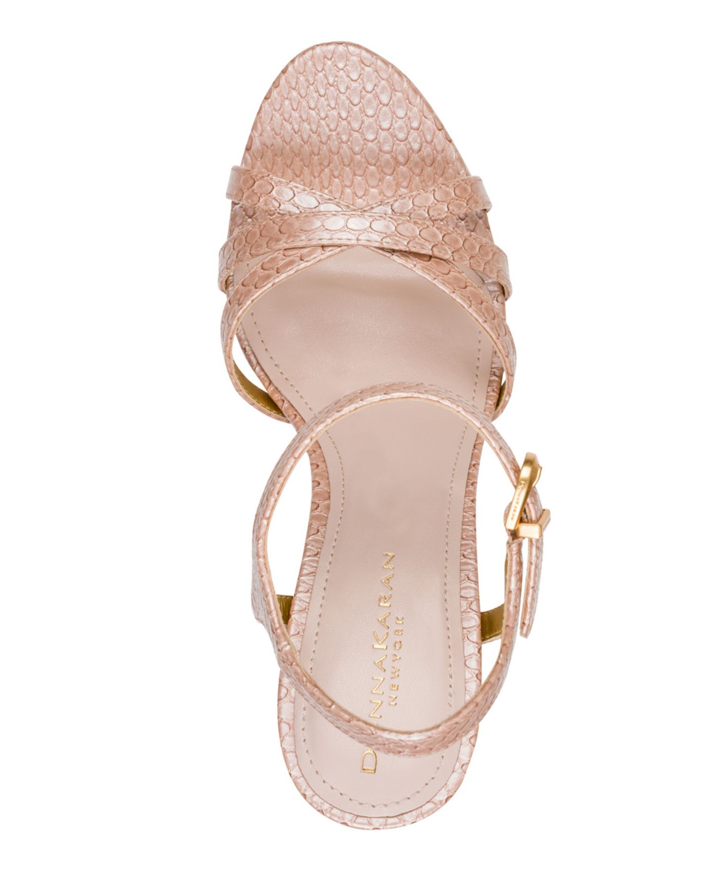 Женские сандалии Donna Karan New York Spencer Platform Dress Sandals, цвет: Снежный пудровый — фото 4