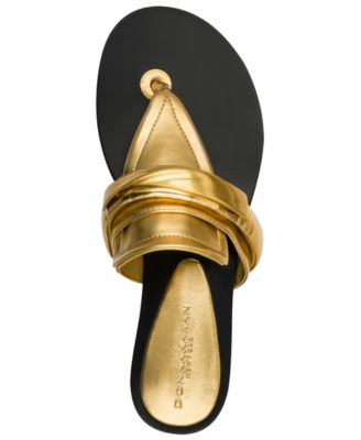 Women's Velvet Thong Flat Sandals