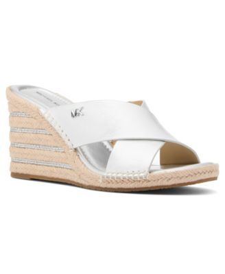MICHAEL Women's Kenzie Slip-On Wedge Sandals