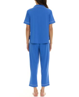 Women's Annie Notch Top and Capri Pajama 2 Piece Set