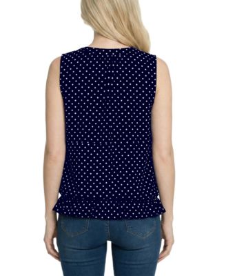 Women's Sleeveless Ruffle Flounced Top