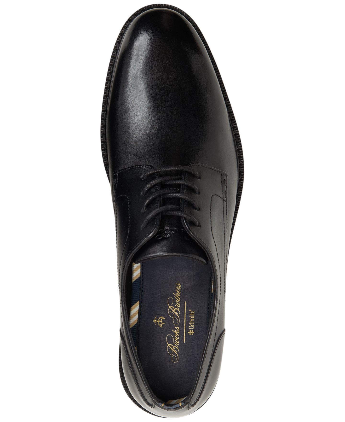 Обувь Brooks Brothers Men's Marquis Round Toe, цвет: Чёрный — фото 4