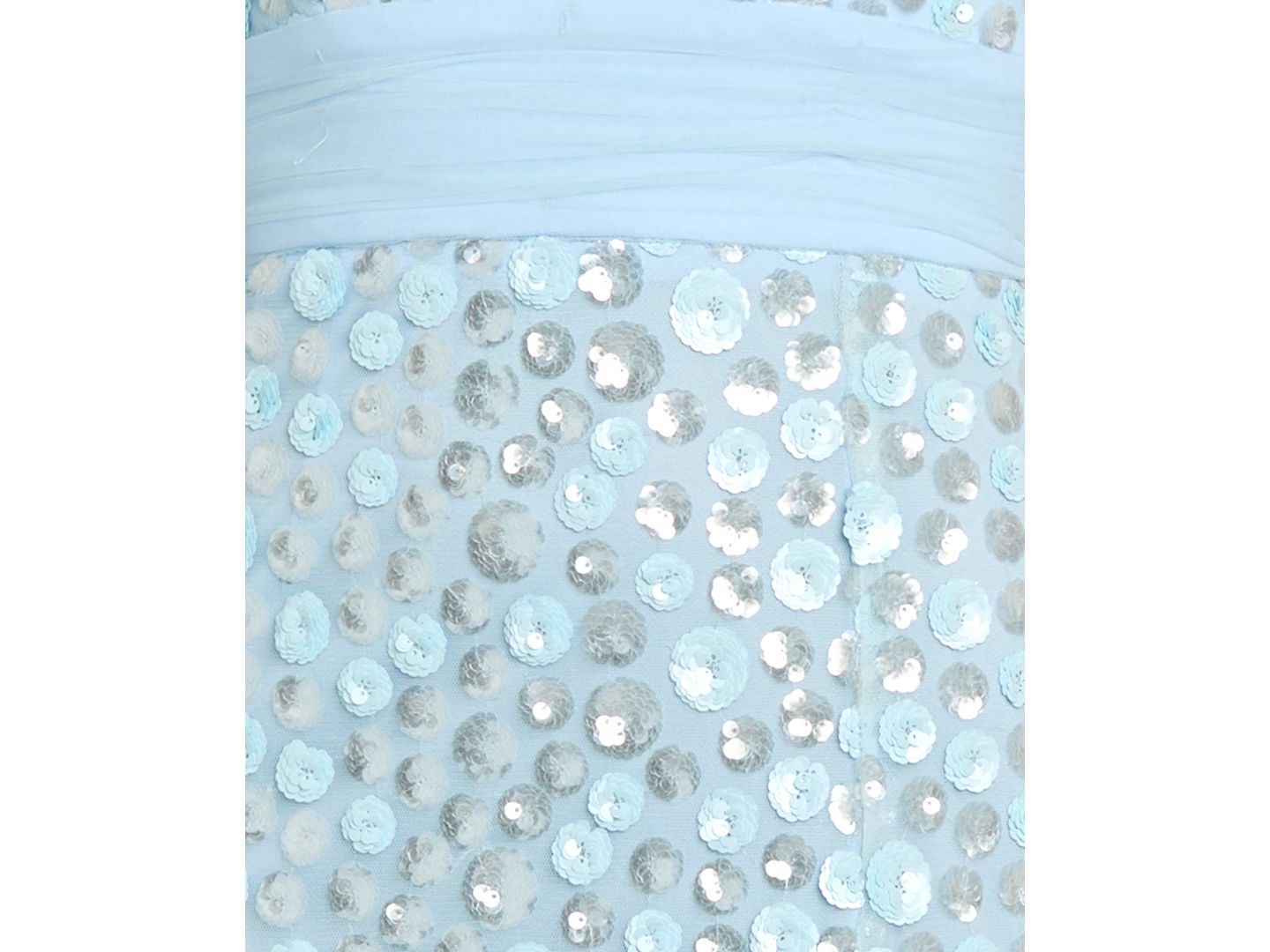 Женское платье Morgan & Company Juniors' Sequin Paillettes Front-Side Slit Long Gown, цвет: Синий — фото 5