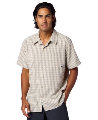Men's Eldridge Classic Plaid Button-Up Short-Sleeve Shirt
