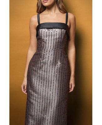 Women's Muse Beaded Sequin Midi Dress