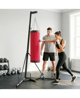 72.8"-90.9" Adjustable Freesding Punching Bag with Sd,