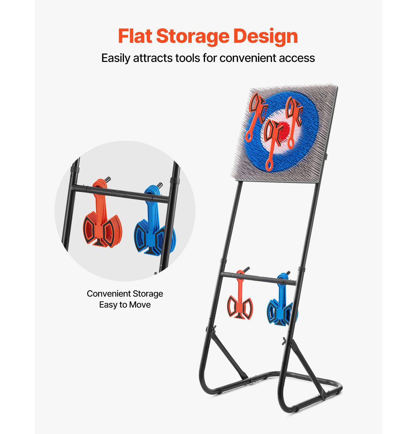 Детская игрушка Mecale Foldable Steel Frame Axe Throwing Game with 8 Axes, Ages 6+, цвет: Чёрный — фото 8