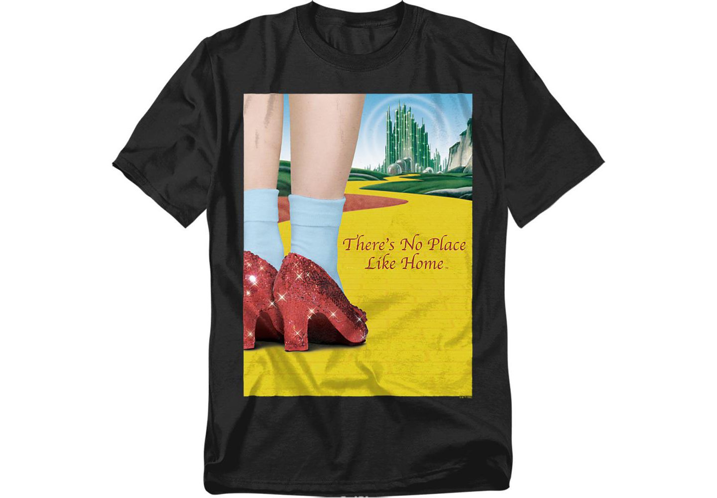 Мужская футболка Wizard Of Oz Big & Tall There's No Place Like Home Poster, цвет: Чёрный — фото 1