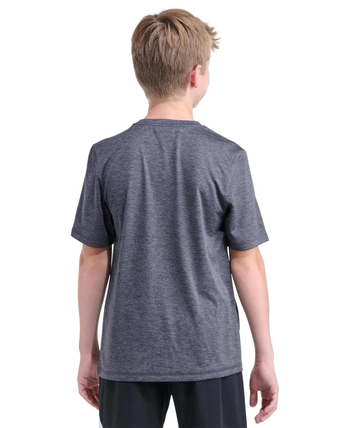 adidas Boys 8-20 Short-Sleeve Melange Lineage T-Shirt